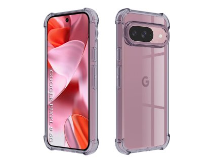 96435 2 techsuit shockproof clear silicone obal pre google pixel 9 dymovo cierny
