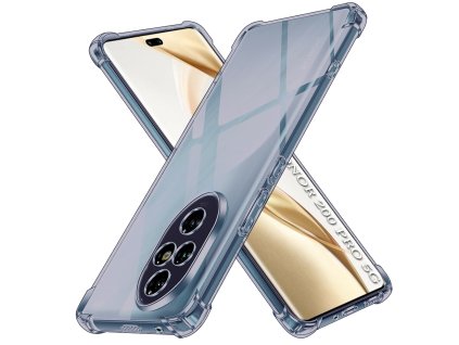 93486 2 techsuit shockproof clear silicone obal pre honor 200 pro dymovo cierny