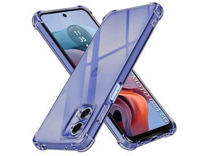 96474 2 techsuit shockproof clear silicone obal pre motorola moto g34 moto g45 dymovo cierny