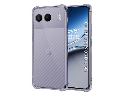 96429 2 techsuit shockproof clear silicone obal pre oneplus nord 4 dymovo cierny