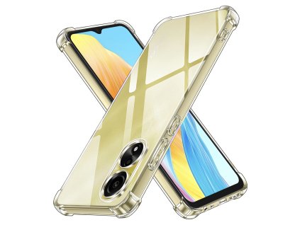 93888 techsuit shockproof clear silicone obal pre oppo a38 a18 priehladny