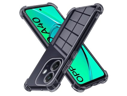 95241 2 techsuit shockproof clear silicone obal pre oppo a40 4g dymovo cierny