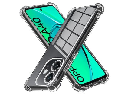 94758 techsuit shockproof clear silicone obal pre oppo a40 4g priehladny