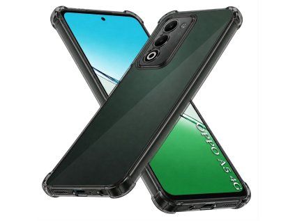 95229 techsuit shockproof clear silicone obal pre oppo a5 4g dymovo cierny