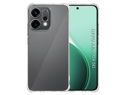 95211 7 techsuit shockproof clear silicone obal pre oppo reno14 priehladny