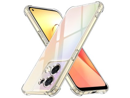 93876 techsuit shockproof clear silicone obal pre oppo reno8 priehladny