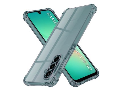 97053 techsuit shockproof clear silicone obal pre samsung galaxy a26 5g dymovo cierny