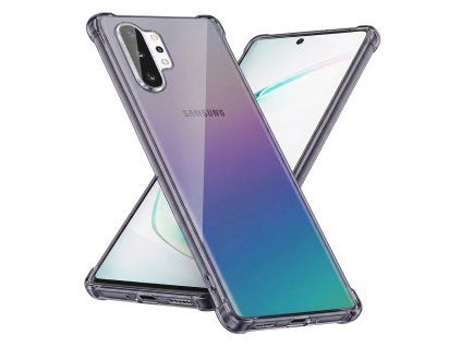 97104 techsuit shockproof clear silicone obal pre samsung galaxy note 10 plus 4g note 10 plus 5g dymovo cierny