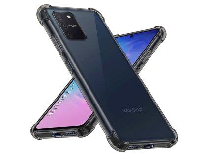 97050 techsuit shockproof clear silicone obal pre samsung galaxy s10 lite dymovo cierny