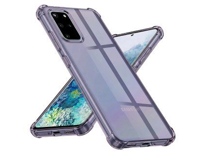 97110 techsuit shockproof clear silicone obal pre samsung galaxy s20 plus 4g s20 plus 5g dymovo cierny