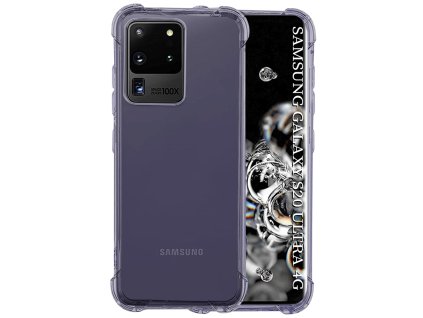 97047 2 techsuit shockproof clear silicone obal pre samsung galaxy s20 ultra 4g s20 ultra 5g dymovo cierny