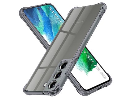 97116 techsuit shockproof clear silicone obal pre samsung galaxy s21 fe 5g dymovo cierny