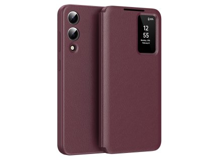 97554 techsuit smartview series obal pre samsung galaxy s25 edge cerveny