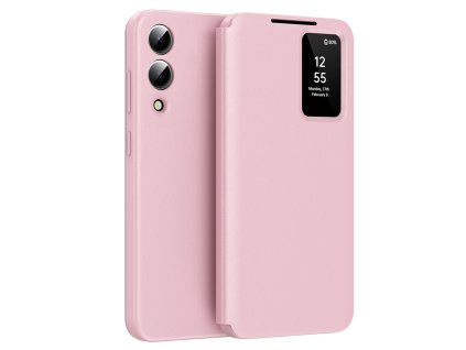 97548 techsuit smartview series obal pre samsung galaxy s25 edge ruzovy