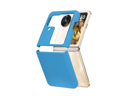 93852 techsuit soft edge silicone obal pre oppo find n3 flip denimovo modry