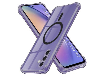 97965 2 techsuit shockproof clear silicone magsafe kryt na samsung galaxy a54 dymovo cierny