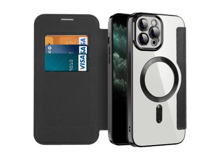 98727 techsuit smartmag book puzdro na iphone 11 pro max cierne