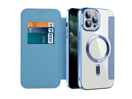 98742 techsuit smartmag book puzdro na iphone 11 pro max svetlomodre