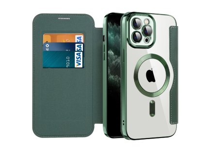 98736 techsuit smartmag book puzdro na iphone 11 pro max zelene