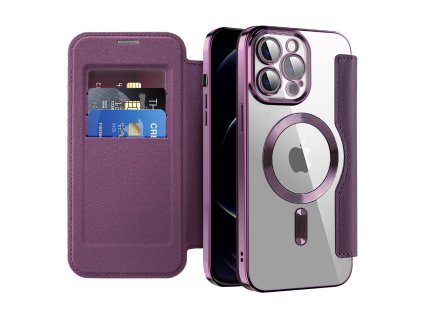 98700 7 techsuit smartmag book puzdro na iphone 12 pro max fialove