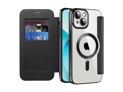 98751 techsuit smartmag book puzdro na iphone 13 cierne