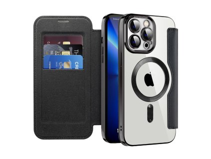 98799 techsuit smartmag book puzdro na iphone 13 pro max cierne