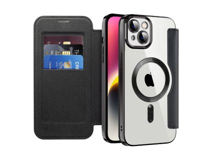 98847 techsuit smartmag book puzdro na iphone 14 plus cierne