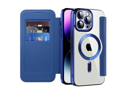 98880 techsuit smartmag book puzdro na iphone 14 pro max modre