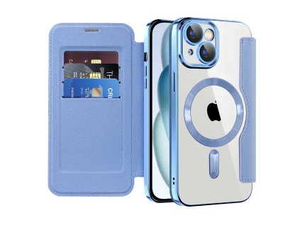 98910 techsuit smartmag book puzdro na iphone 15 svetlomodre