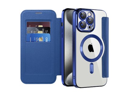 98979 techsuit smartmag book puzdro na iphone 15 pro max modre