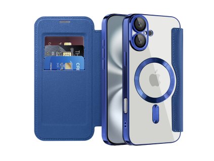 99051 techsuit smartmag book puzdro na iphone 16 plus modre