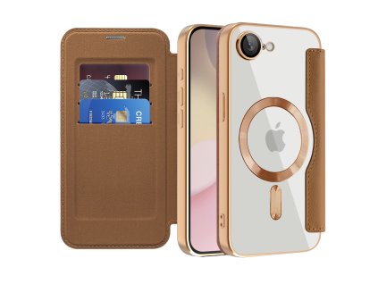 98997 techsuit smartmag book puzdro na iphone 16e hnede
