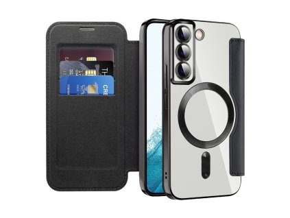 98055 techsuit smartmag book puzdro na samsung galaxy s22 5g cierne