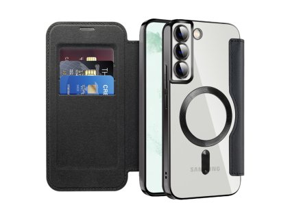 98079 techsuit smartmag book puzdro na samsung galaxy s22 plus 5g cierne