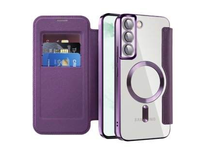98118 techsuit smartmag book puzdro na samsung galaxy s22 plus 5g fialove