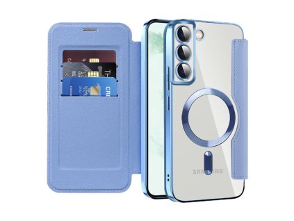 98094 techsuit smartmag book puzdro na samsung galaxy s22 plus 5g svetlomodre