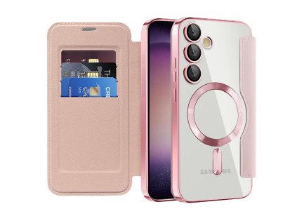 98130 techsuit smartmag book puzdro na samsung galaxy s23 ruzove