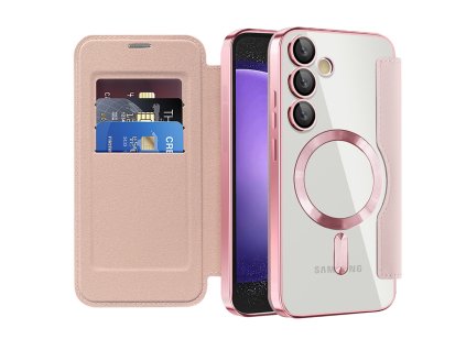 98202 techsuit smartmag book puzdro na samsung galaxy s23 fe ruzove