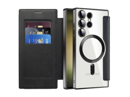 98175 techsuit smartmag book puzdro na samsung galaxy s23 ultra cierne