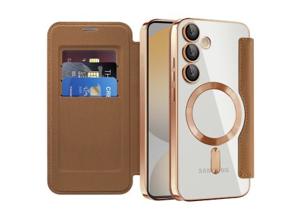 98301 techsuit smartmag book puzdro na samsung galaxy s24 fe hnede