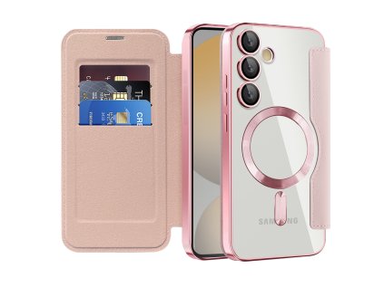 98298 techsuit smartmag book puzdro na samsung galaxy s24 fe ruzove