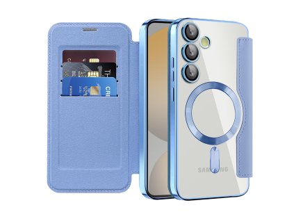 98310 techsuit smartmag book puzdro na samsung galaxy s24 fe svetlomodre