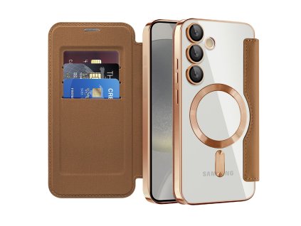 98253 techsuit smartmag book puzdro na samsung galaxy s24 plus hnede