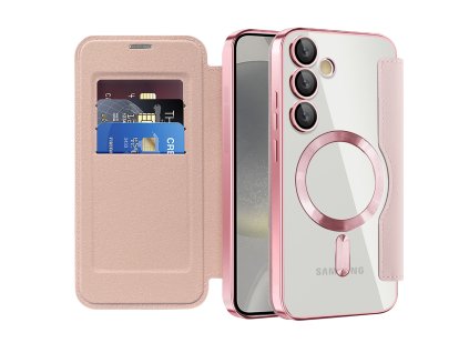 98250 techsuit smartmag book puzdro na samsung galaxy s24 plus ruzove