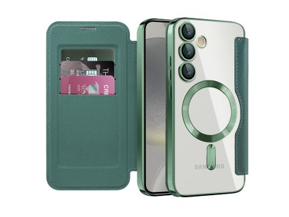 98256 techsuit smartmag book puzdro na samsung galaxy s24 plus zelene