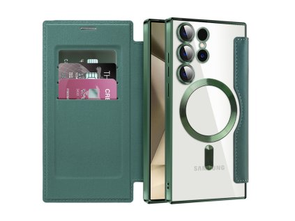 98232 techsuit smartmag book puzdro na samsung galaxy s24 ultra zelene