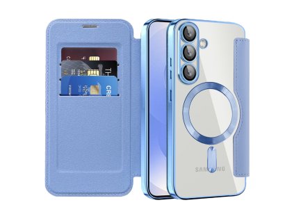 98334 techsuit smartmag book puzdro na samsung galaxy s25 svetlomodre