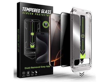 98514 techsuit titanglass fullcover ochranne sklo pre iphone 16 pro max privatne