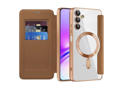 99219 techsuit smartmag book flipove puzdro pre samsung galaxy a05s hnede