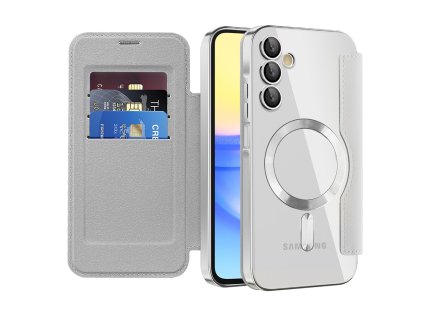 99255 techsuit smartmag book flipove puzdro pre samsung galaxy a15 4g a15 5g sive